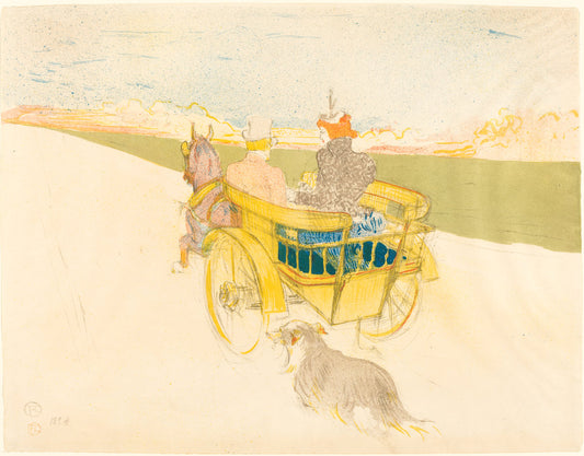 Country Outing (Partie de campagne) by Henri de Toulouse-Lautrec (French, 1864 - 1901), 16X12"(A3)Poster Print