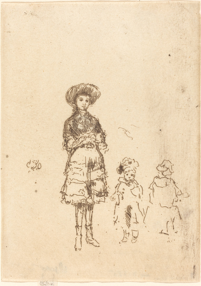The Little Nurse by James McNeill Whistler (American, 1834 - 1903), 16X12"(A3)Poster Print
