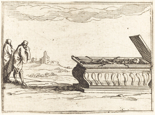 The Tomb by Jacques Callot (French, 1592 - 1635), 16X12"(A3)Poster Print