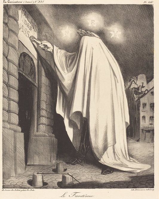 Le Fantome by Honoré Daumier (French, 1808 - 1879), 16X12"(A3)Poster Print
