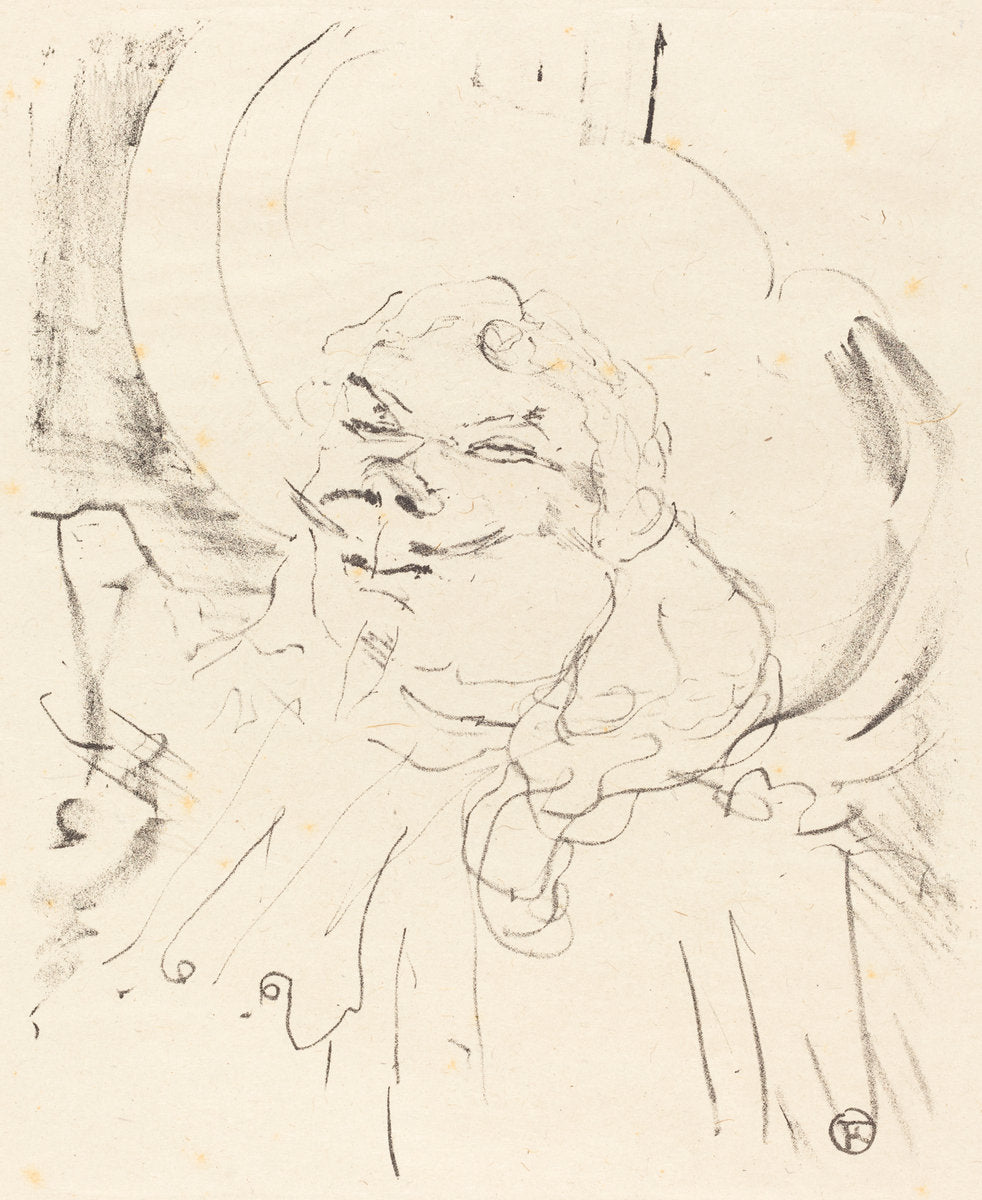 Coquelin the Elder (Coquelin aine) by Henri de Toulouse-Lautrec (French, 1864 - 1901), 16X12"(A3)Poster Print