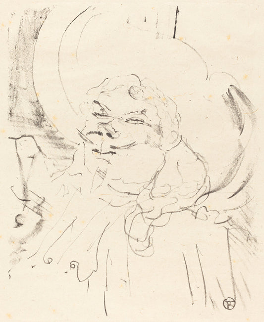 Coquelin the Elder (Coquelin aine) by Henri de Toulouse-Lautrec (French, 1864 - 1901), 16X12"(A3)Poster Print
