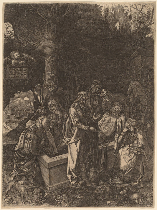 early 17th century by Flemish 17th Century, style of Albrecht Dürer (The Entombment), 16X12"(A3)Poster Print