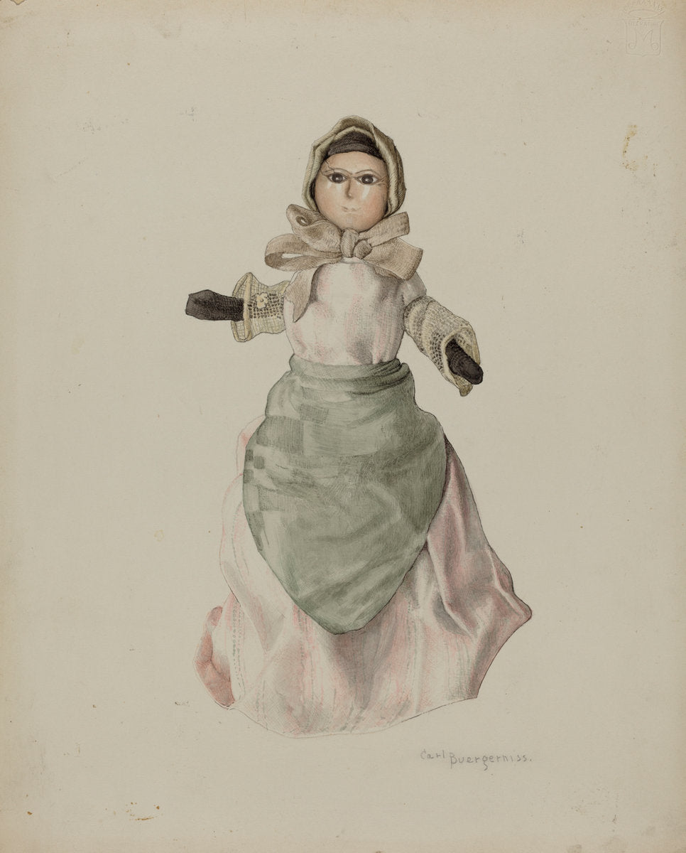 Doll by Carl Buergerniss (American, 1877 - 1956), 16X12"(A3)Poster Print