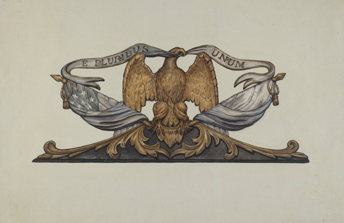 Eagle by Flora Merchant (American, active c. 1935), 16X12"(A3)Poster Print