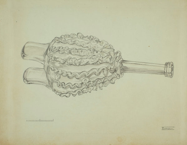 Bellows Bottle by Frank Fumagalli (American, active c. 1935), 16X12"(A3)Poster Print