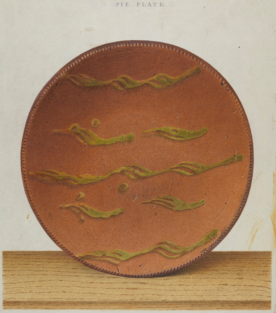 Pie Plate by Alfred Parys (American, active c. 1935), 16X12"(A3)Poster Print
