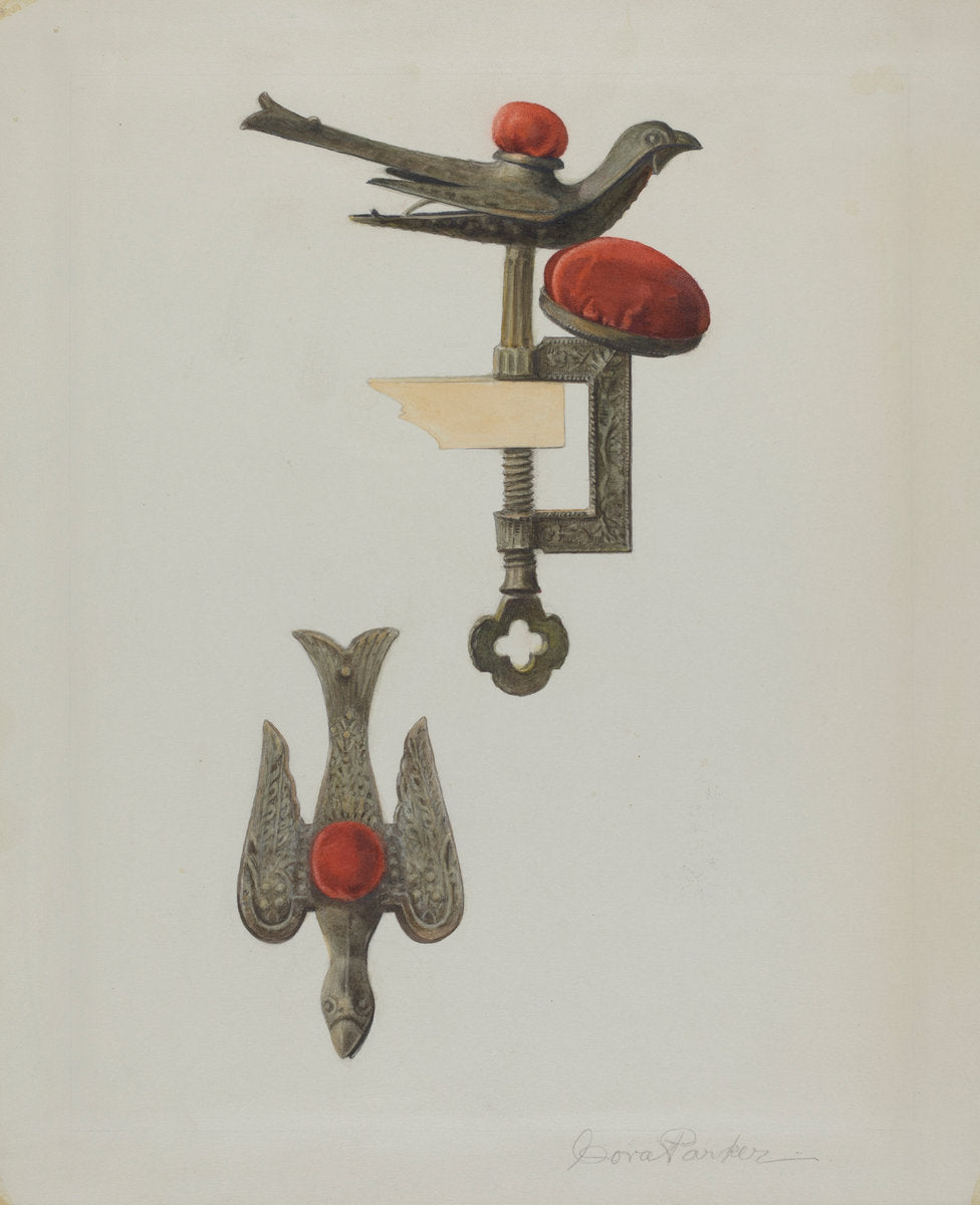 Sewing Bird by Cora Parker and Carmel Wilson (American, active c. 1935), 16X12"(A3)Poster Print