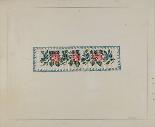 Beadwork Book Marker by Edith Miller (American, active c. 1935), 16X12"(A3)Poster Print