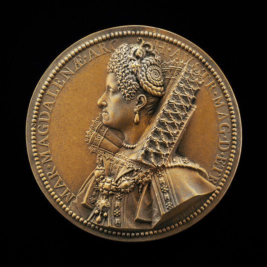 Maria Magdalena, Grand Duchess of Tuscany, Wife of Cosimo II de' Medici 1589 by Guillaume Dupré (French, c. 1574 - 1642), 16X12"(A3)Poster Print