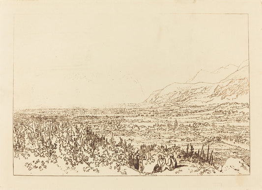 Chain of Alps from Grenoble to Chamberi by Joseph Mallord William Turner (British, 1775 - 1851), 16X12"(A3)Poster Print