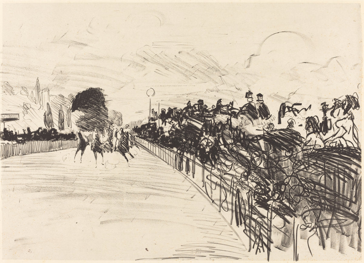 The Races (Les courses) by Edouard Manet (French, 1832 - 1883), 16X12"(A3)Poster Print