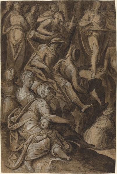 Saint John Preaching by Anthonie van Blocklandt (Netherlandish, c. 1533 - 1583), 16X12"(A3)Poster Print