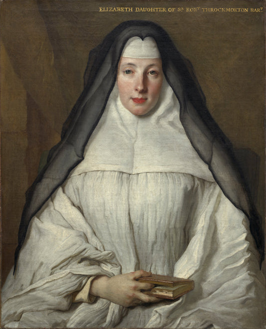 Elizabeth Throckmorton, Canoness of the Order of the Dames Augustines Anglaises by Nicolas de Largillierre (French, 1656 - 1746), 16X12"(A3)Poster Print