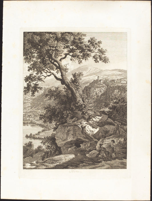 Nemi by Albert Christoph Dies (Austrian, 1755 - 1822), 16X12"(A3)Poster Print