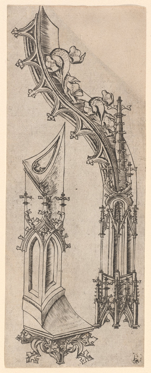c. 1480/1500 by German 15th Century (Gothic Letter "D"), 16X12"(A3)Poster Print