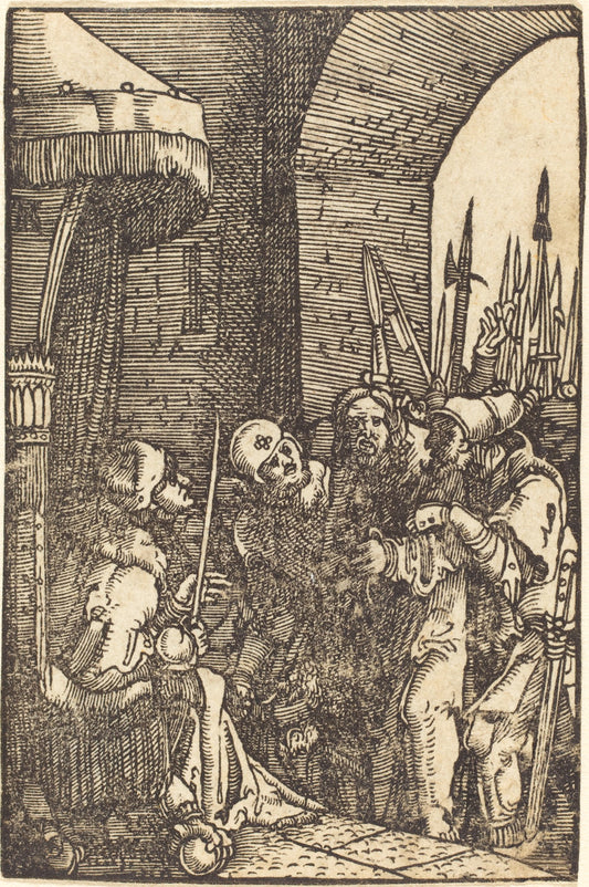 Christ before Herod by Albrecht Altdorfer (German, 1480 or before - 1538), 16X12"(A3)Poster Print