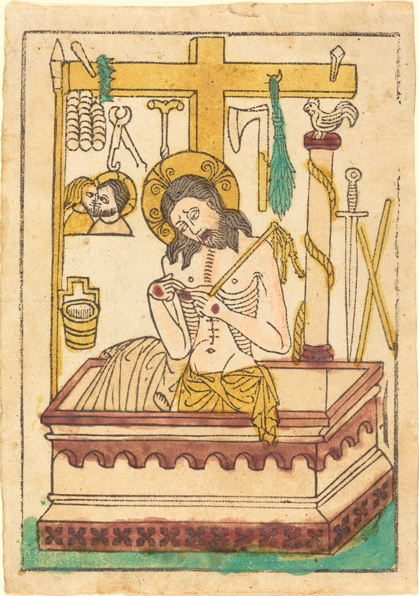 1430/1440 by German 15th Century (Christ as the Man of Sorrows), 16X12"(A3)Poster Print