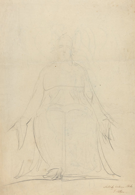 An Ascending Spiral of Figures [recto] by William Blake (British, 1757 - 1827), 16X12"(A3)Poster Print