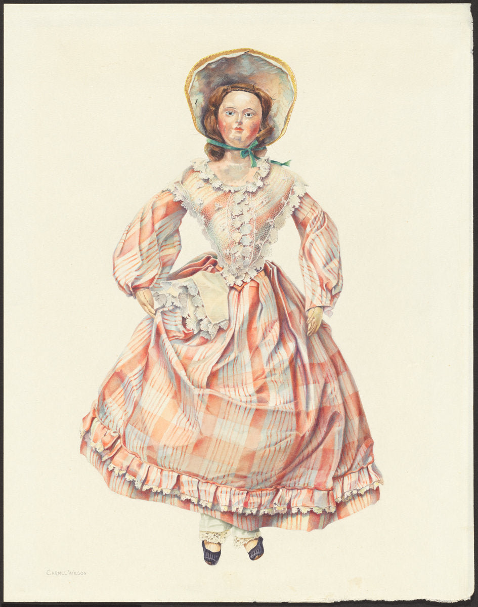 Doll by Carmel Wilson (American, active c. 1935), 16X12"(A3)Poster Print