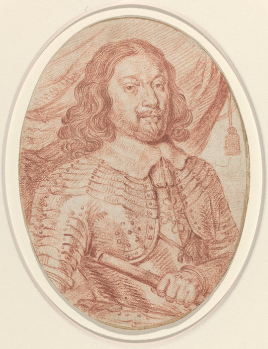 Portrait of a French General by Balthasar Moncornet (French, c. 1600 - 1668), 16X12"(A3)Poster Print