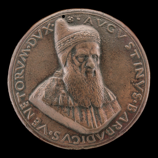 Agostino Barbarigo, c. 1420-1501, Doge of Venice 1486-1501 [obverse] by Sperandio (Italian, c. 1425/1428  - c. 1504), 16X12"(A3)Poster Print