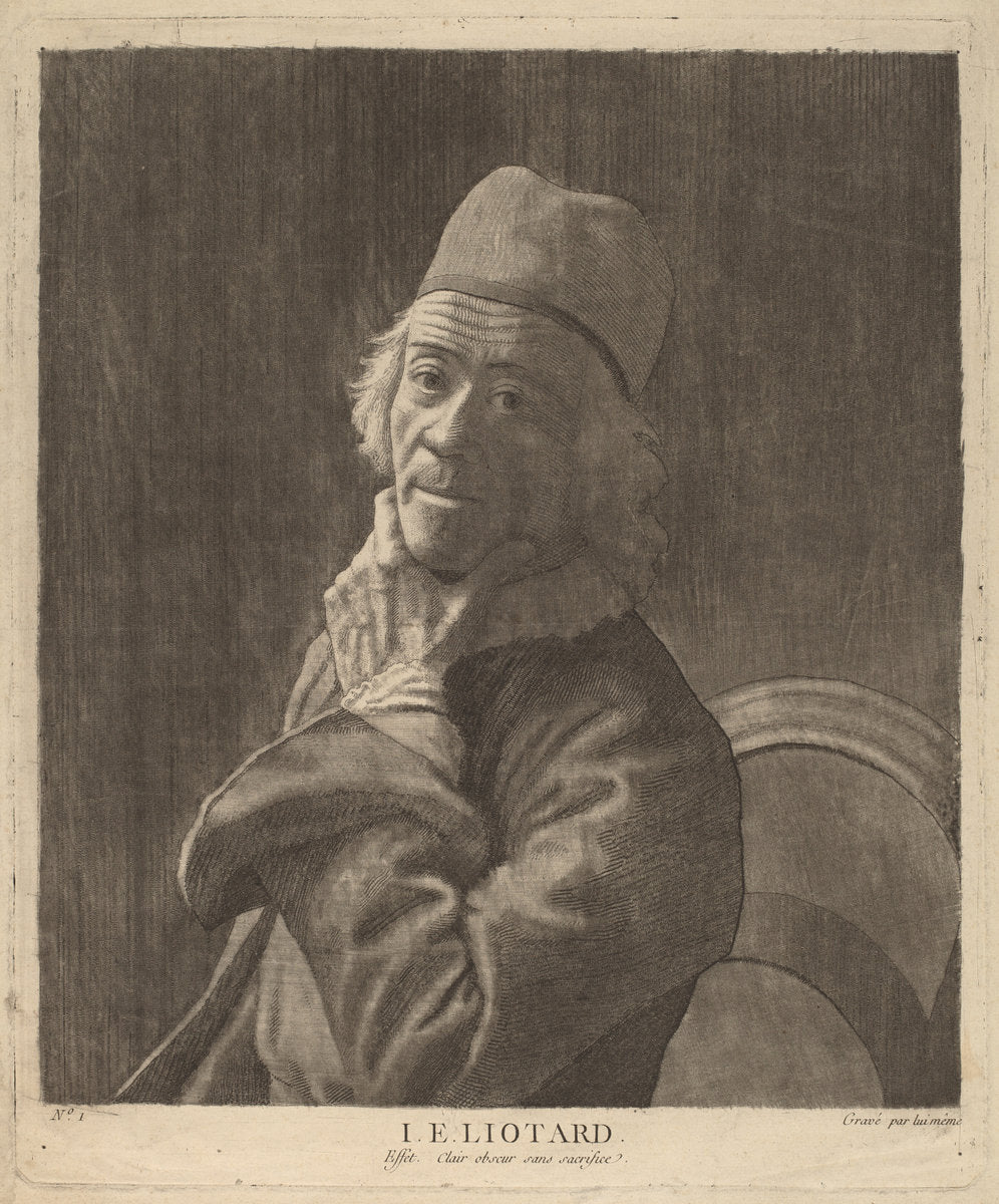 Self-Portrait by Jean-Étienne Liotard (Swiss, 1702 - 1789), 16X12"(A3)Poster Print