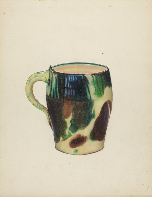 Large Mug by Mina Lowry (American, 1894 - 1942), 16X12"(A3)Poster Print