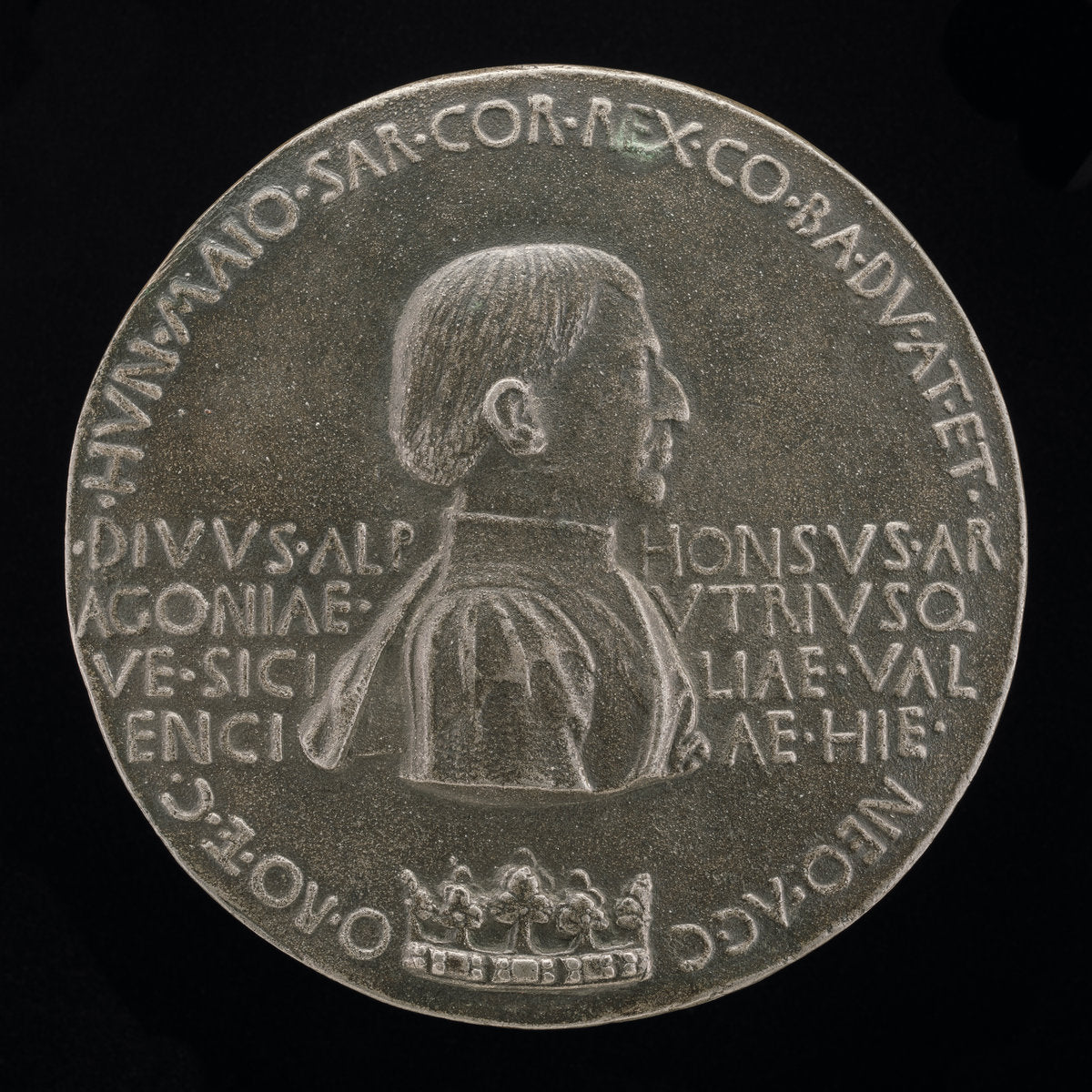 Alfonso V of Aragon, 1394-1458, King of Naples and Sicily 1443 [obverse] by Pisanello (Italian, c. 1395 - 1455), 16X12"(A3)Poster Print