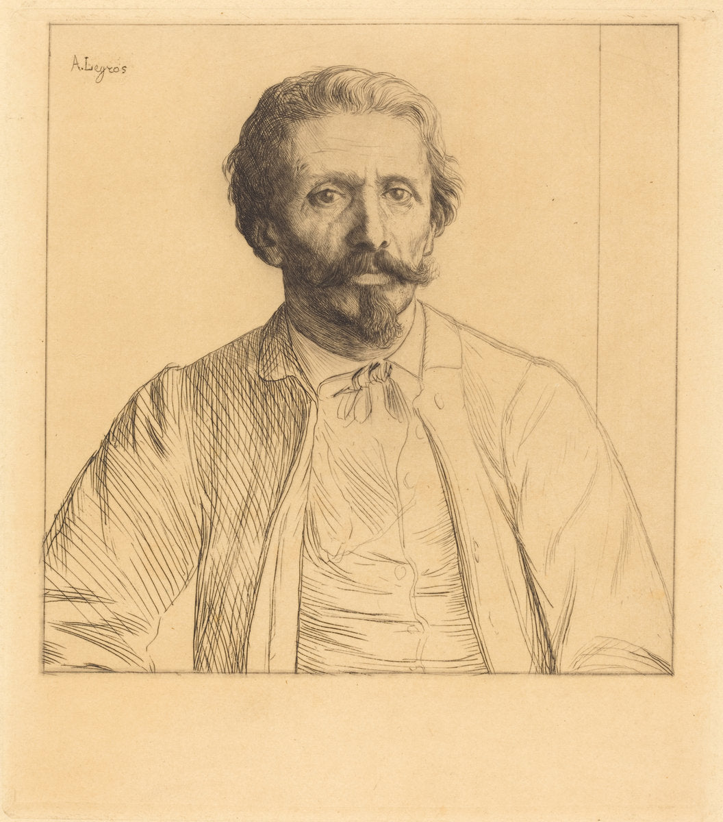 Auguste Delatre by Alphonse Legros (French, 1837 - 1911), 16X12"(A3)Poster Print