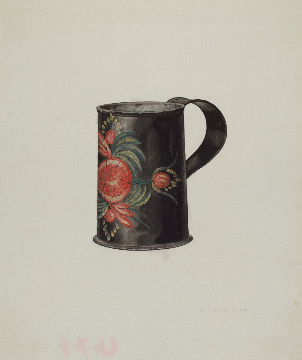 Toleware Mug by Samuel O. Klein (American, active c. 1935), 16X12"(A3)Poster Print
