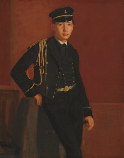 Achille De Gas in the Uniform of a Cadet by Edgar Degas (French, 1834 - 1917), 16X12"(A3)Poster Print