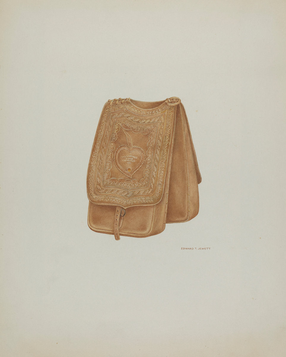 Saddle Bags by Edward Jewett (American, active c. 1935), 16X12"(A3)Poster Print