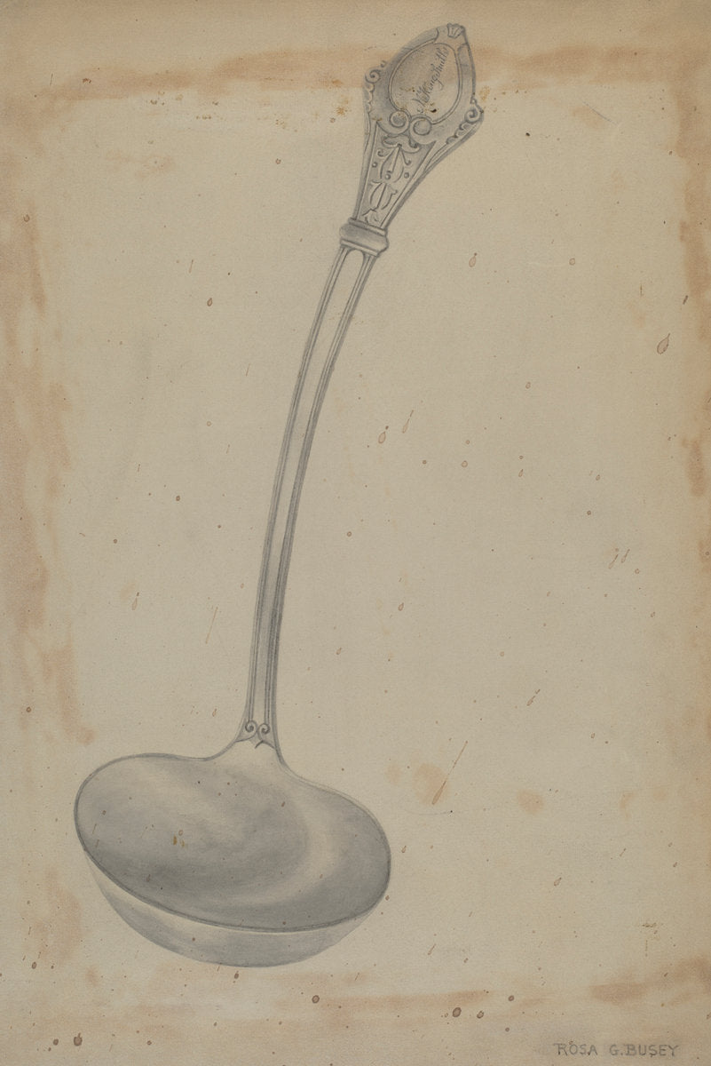 Ladle by Rosa G. Busey (American, active c. 1935), 16X12"(A3)Poster Print