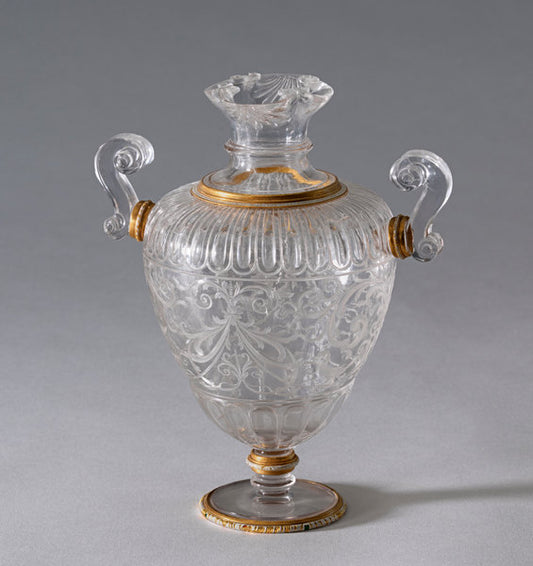 c. 1600 (vase); 19th century (handles) by Milanese 17th Century (vase); Western European 19th Century (handles) (Vase with Two Handles), 16X12"(A3)Poster Print