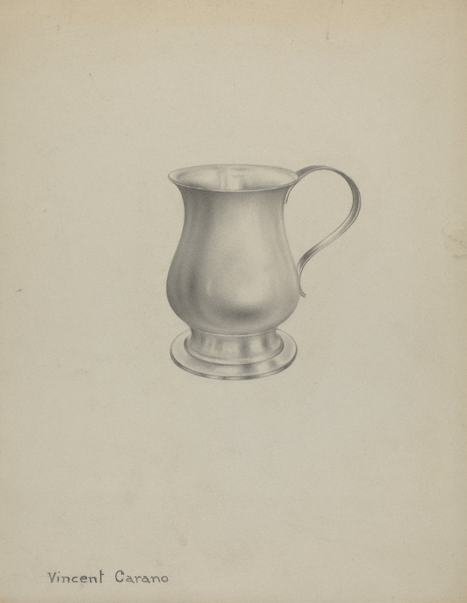 Silver Mug by Vincent Carano (American, active c. 1935), 16X12"(A3)Poster Print