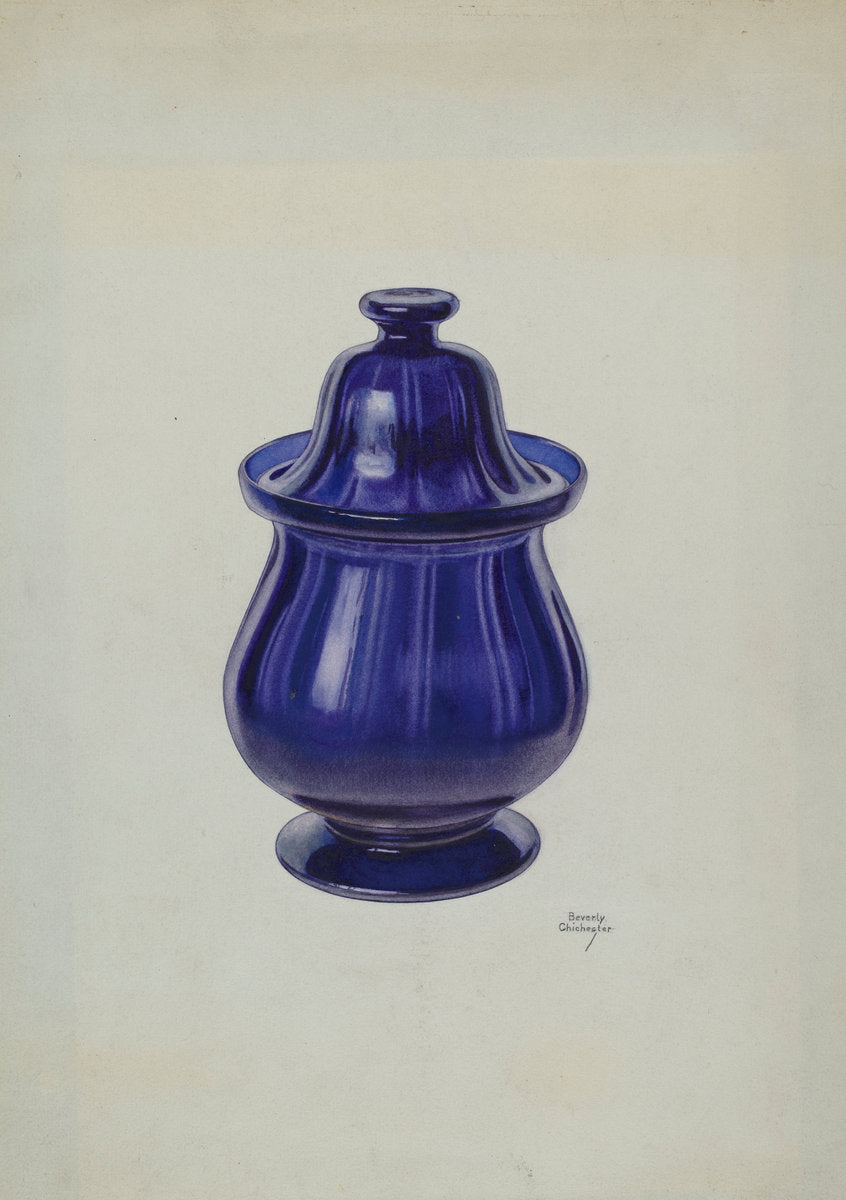Covered Sugar Bowl by Beverly Chichester (American, active c. 1935), 16X12"(A3)Poster Print