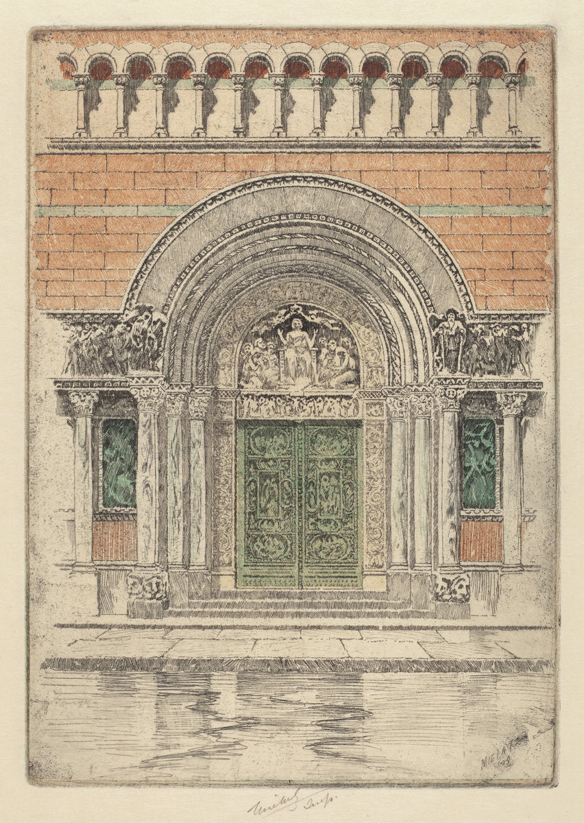 The Door, St. Bartholomew's by Charles Frederick William Mielatz (American, 1864 - 1919), 16X12"(A3)Poster Print