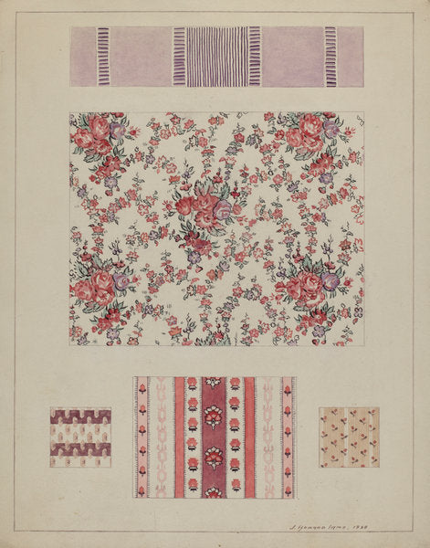 Printed Cotton by J. Howard Iams (American, active c. 1935), 16X12"(A3)Poster Print