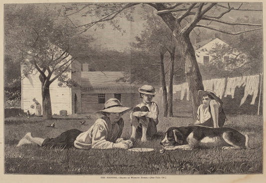 published 1873 by after Winslow Homer (The Nooning), 16X12"(A3)Poster Print