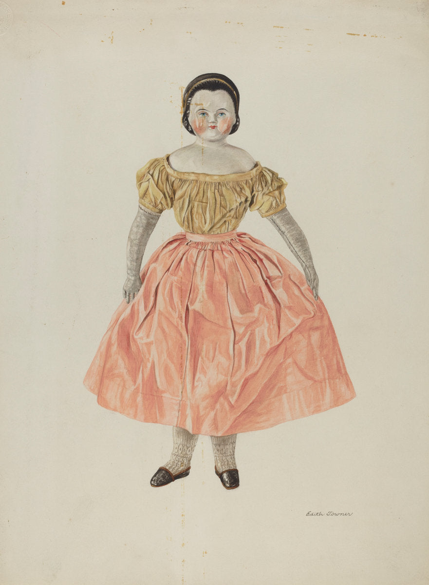 Doll - "Annie Sampson" by Edith Towner (American, active c. 1935), 16X12"(A3)Poster Print