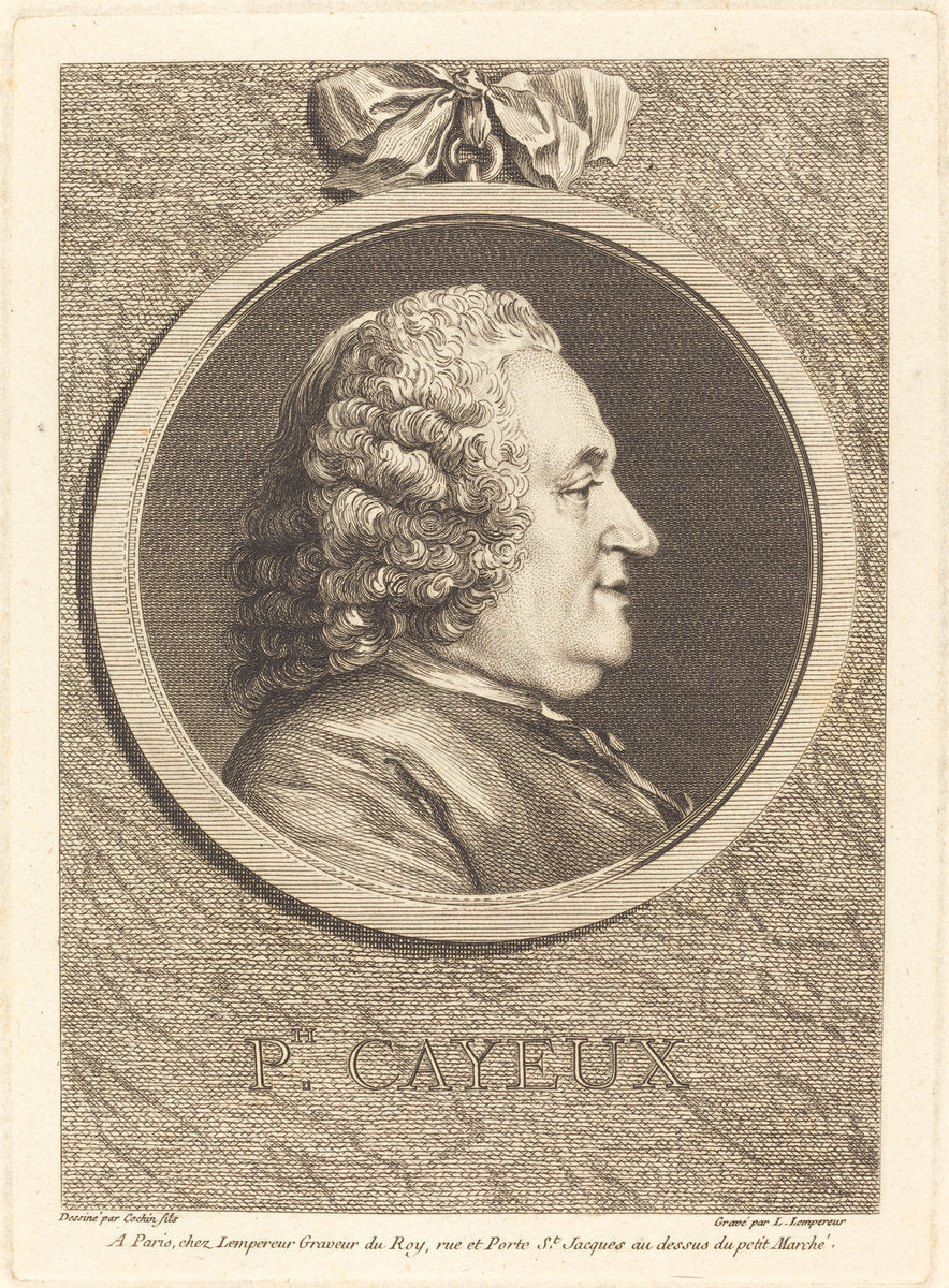Philippe Cayeux by Louis-Simon Lempereur after Charles-Nicolas Cochin II (French, 1728 - 1807), 16X12"(A3)Poster Print