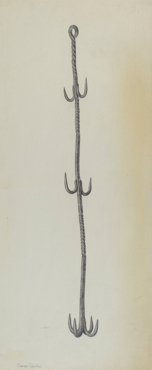 Meat Hook by George Spector (American, active c. 1935), 16X12"(A3)Poster Print