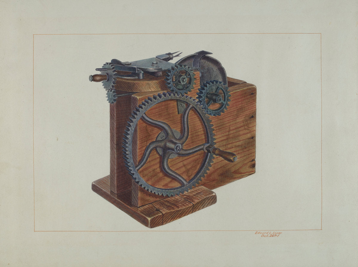 Fruit Slicer by Edward L. Loper (American, born 1916), 16X12"(A3)Poster Print