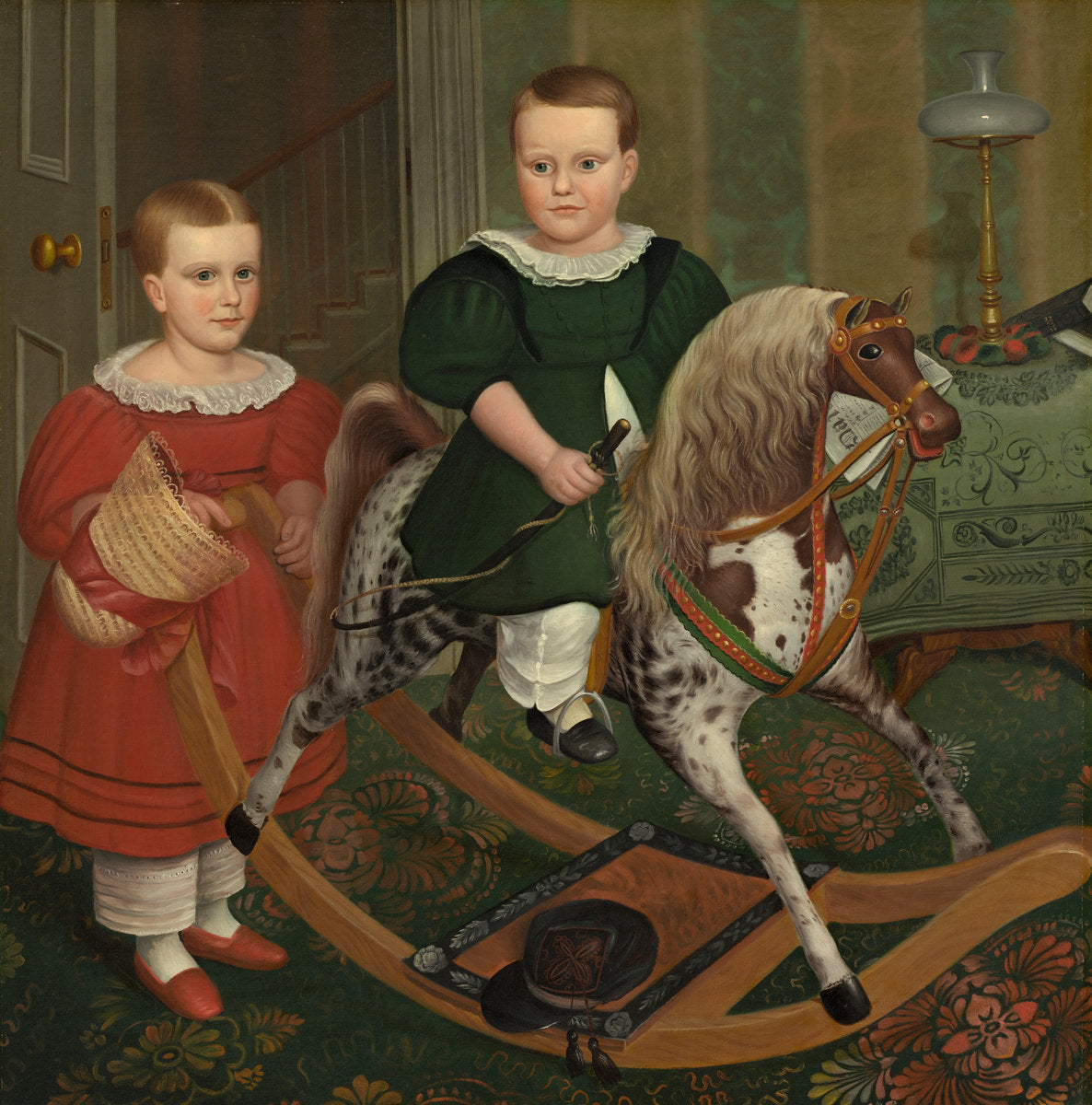 The Hobby Horse by Robert Peckham (American, 1785 - 1877), 16X12"(A3)Poster Print