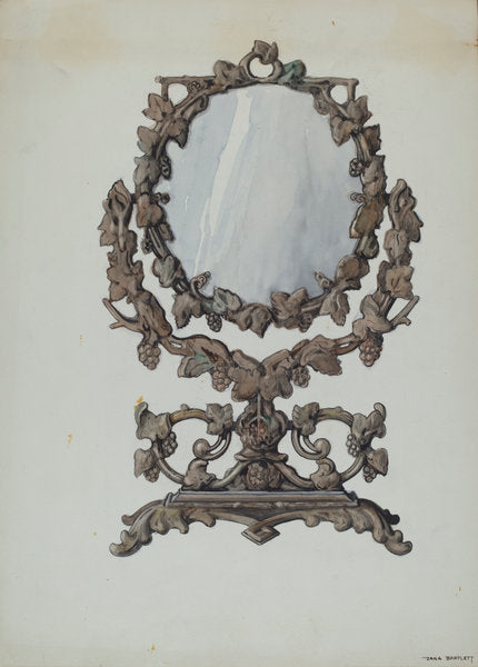 Shaving Mirror by Dana Bartlett (American, 1882 - 1957), 16X12"(A3)Poster Print