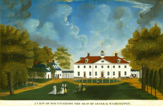 1792 or after by American 18th Century (A View of Mount Vernon), 16X12"(A3)Poster Print