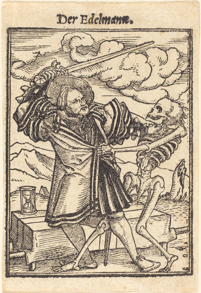Nobleman by Hans Holbein the Younger (German, 1497/1498 - 1543), 16X12"(A3)Poster Print