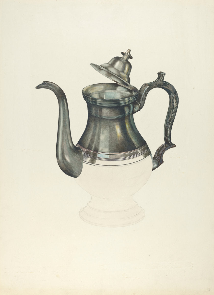 Coffee Pot by John Thorsen (American, active c. 1935), 16X12"(A3)Poster Print