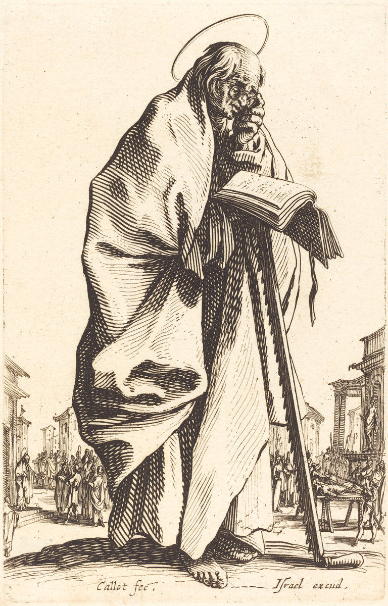 Saint Simon by Jacques Callot (French, 1592 - 1635), 16X12"(A3)Poster Print
